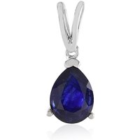 Blauer Madagaskar-Saphir-Silberanhänger Blauer Madagaskar-Saphir-Silberanhänger