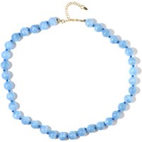 Brasilianischer Aquamarin-Silberhalskette (Adela Silber) Brasilianischer Aquamarin-Silberhalskette (Adela Silber)