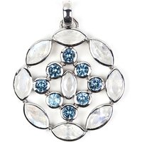 Weißer Labradorit-Silberanhänger Weißer Labradorit-Silberanhänger