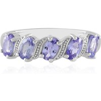 Tansanit-Silberring Tansanit-Silberring