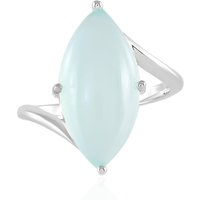 Aqua-Chalzedon-Silberring Aqua-Chalzedon-Silberring