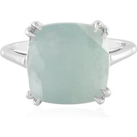 Brasilianischer Aquamarin-Silberring Brasilianischer Aquamarin-Silberring