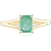 Kolumbianischer Smaragd-Silberring Kolumbianischer Smaragd-Silberring