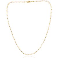 Weiße Süßwasserzuchtperlen-Silberhalskette Weiße Süßwasserzuchtperlen-Silberhalskette