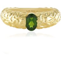 Russischer Diopsid-Silberring (SAELOCANA) Russischer Diopsid-Silberring (SAELOCANA)