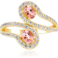 Nigerianischer Pinkfarbener Turmalin-Silberring Nigerianischer Pinkfarbener Turmalin-Silberring