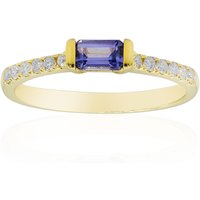 AAA-Tansanit-Goldring AAA-Tansanit-Goldring