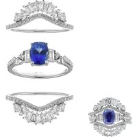 Blauer Ceylon-Saphir-Goldringe (CIRARI) Blauer Ceylon-Saphir-Goldringe (CIRARI)