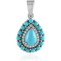 Sleeping Beauty-Türkis-Silberanhänger Sleeping Beauty-Türkis-Silberanhänger