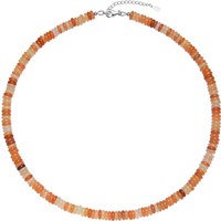 Roter Aventurin-Silberhalskette Roter Aventurin-Silberhalskette