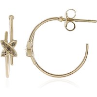 I3 Champagner-Brillant-Goldohrringe (de Melo) I3 Champagner-Brillant-Goldohrringe (de Melo)