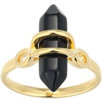 Schwarzer Achat-Silberring Schwarzer Achat-Silberring