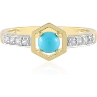 Sleeping Beauty-Türkis-Silberring Sleeping Beauty-Türkis-Silberring