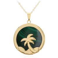 Malachit-Silberhalskette Malachit-Silberhalskette