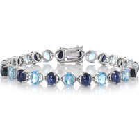 Blauer Stern-Saphir-Silberarmband Blauer Stern-Saphir-Silberarmband