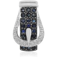 Blauer Saphir-Silberanhänger Blauer Saphir-Silberanhänger