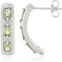 Mosambik-Saphir-Silberohrringe Mosambik-Saphir-Silberohrringe