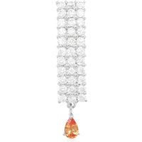 Padparadscha-Saphir-Silberanhänger Padparadscha-Saphir-Silberanhänger