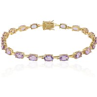 Lavendel-Amethyst-Silberarmband Lavendel-Amethyst-Silberarmband
