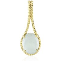 Brasilianischer Aquamarin-Silberanhänger Brasilianischer Aquamarin-Silberanhänger