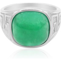 Grüner Achat-Silberring Grüner Achat-Silberring