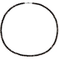 Silber-Obsidian-Silberhalskette Silber-Obsidian-Silberhalskette