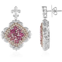 Pinkfarbener Topas-Silberohrringe (Dallas Prince Designs) Pinkfarbener Topas-Silberohrringe (Dallas Prince Designs)