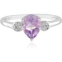 Lavendel-Amethyst-Silberring Lavendel-Amethyst-Silberring