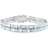 Himmelblauer Topas-Silberarmband Himmelblauer Topas-Silberarmband