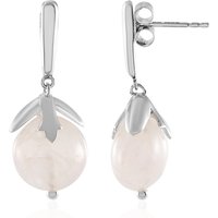 Rosenquarz-Silberohrringe Rosenquarz-Silberohrringe