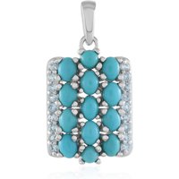 Sleeping Beauty-Türkis-Silberanhänger Sleeping Beauty-Türkis-Silberanhänger