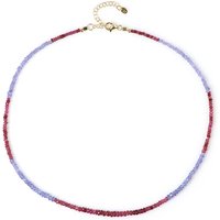 Edelstein-Silberhalskette Edelstein-Silberhalskette