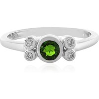 Russischer Diopsid-Silberring Russischer Diopsid-Silberring