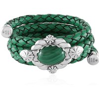 Malachit-Lederarmband (Desert Chic) Malachit-Lederarmband (Desert Chic)