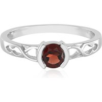 Mosambik-Granat-Silberring Mosambik-Granat-Silberring