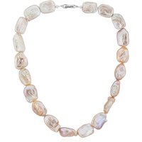 Keshi-Perlen-Silberhalskette (TPC) Keshi-Perlen-Silberhalskette (TPC)