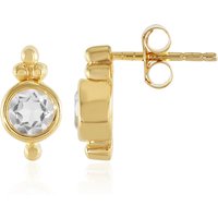 Weißer Topas-Silberohrringe Weißer Topas-Silberohrringe