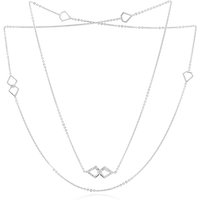 Zirkon-Silbercollier Zirkon-Silbercollier