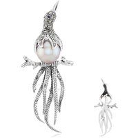 Purpurfarbene Ming-Perlen-Silberbrosche (TPC) Purpurfarbene Ming-Perlen-Silberbrosche (TPC)