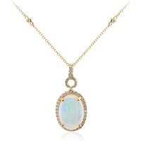 AAA-Welo-Opal-Goldhalskette (CIRARI) AAA-Welo-Opal-Goldhalskette (CIRARI)