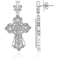 Zirkon-Silberohrringe (Dallas Prince Designs) Zirkon-Silberohrringe (Dallas Prince Designs)