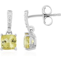 Goldener Apatit-Silberohrringe Goldener Apatit-Silberohrringe