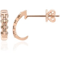 SI1 Argyle-Rose de France-Brillant-Goldohrringe (Annette) SI1 Argyle-Rose de France-Brillant-Goldohrringe (Annette)