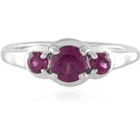 Magenta-Granat-Silberring Magenta-Granat-Silberring