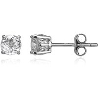 Weißer Topas-Silberohrringe Weißer Topas-Silberohrringe