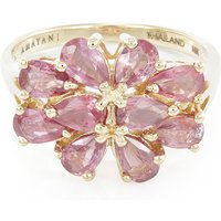 Nicht erhitzter Padparadscha-Saphir-Goldring (AMAYANI) Nicht erhitzter Padparadscha-Saphir-Goldring (AMAYANI)