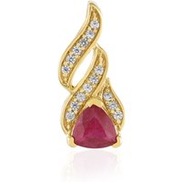 Madagaskar-Rubin-Silberanhänger Madagaskar-Rubin-Silberanhänger