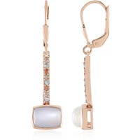 Weißer Mondstein-Silberohrringe (KM by Juwelo) Weißer Mondstein-Silberohrringe (KM by Juwelo)