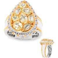 Champagner-Saphir-Silberring (Gems en Vogue) Champagner-Saphir-Silberring (Gems en Vogue)