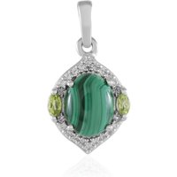 Malachit-Silberanhänger Malachit-Silberanhänger